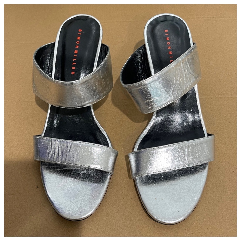 SIMON MILLER Sandals In Silver - Picture 4 of 9